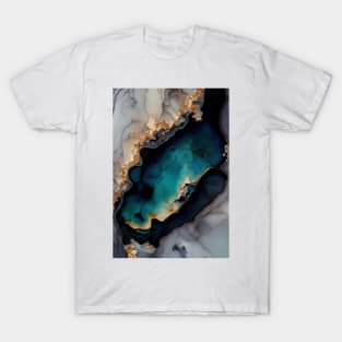 Grand Pool - Abstract Alcohol Ink Resin Art T-Shirt